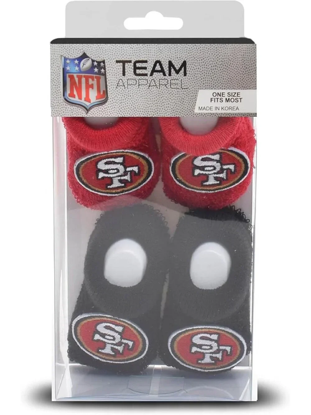 NFL Infant Bootie Socks 0-12 Months - Soft, Cozy, 2 Pack Baby Socks for Newborns